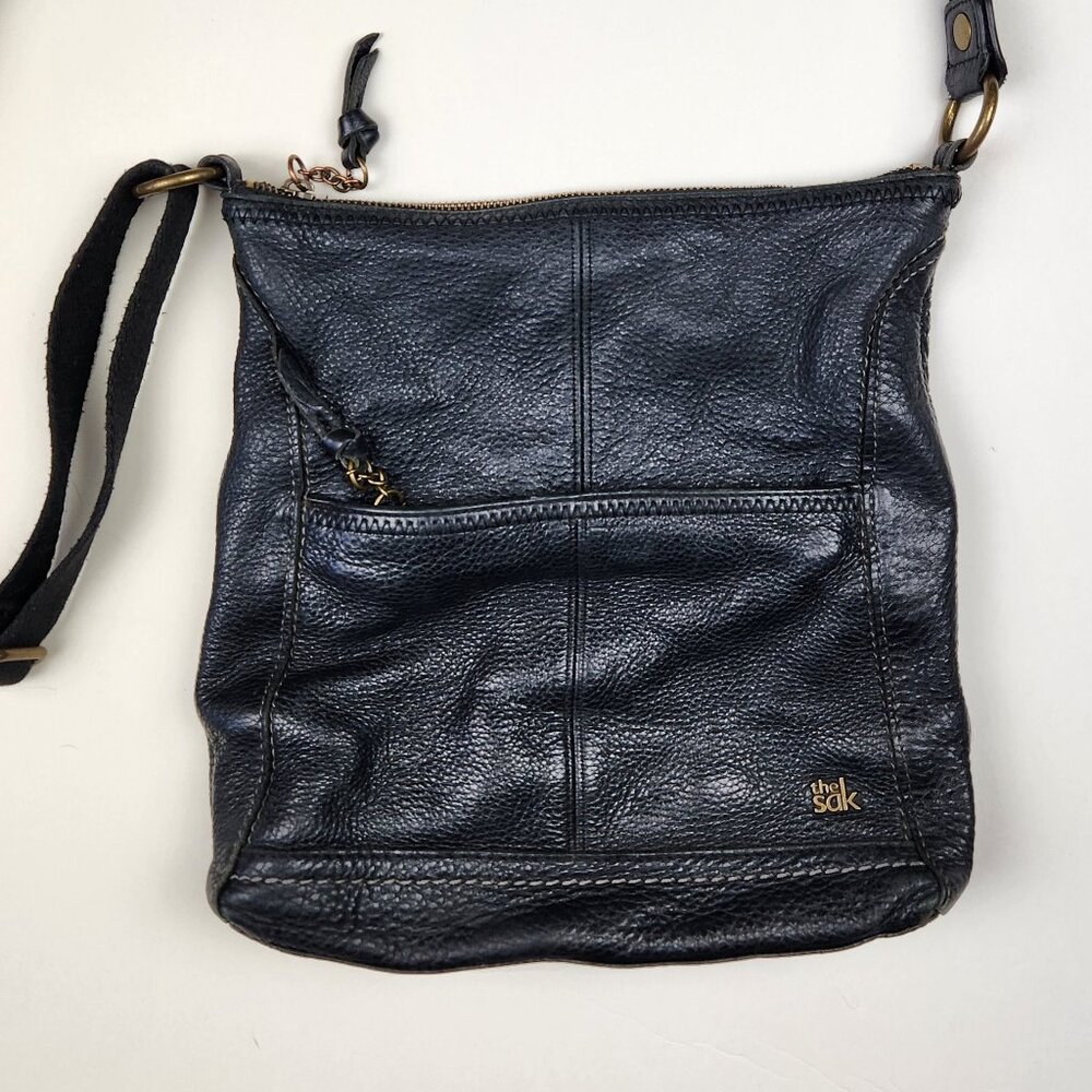 The Sak Iris Leather Crossbody Purse Black - Picture 2 of 15